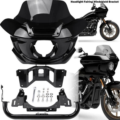 Front Headlight Fairing Windshield w/ Bracket For Harley Low Rider ST 2018-2025