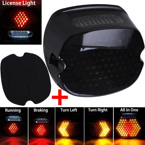 LED Taillight Tail Light Brake Turn Signal Light for Harley Softail Electra Dyna