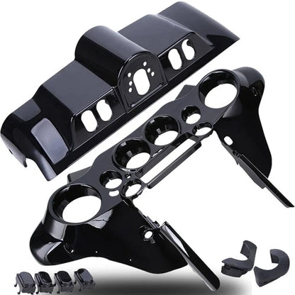 Black Inner Outer Fairing & Switch Cap Kit For Harley Electra Street Glide 96-13