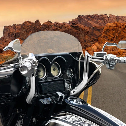 10" Meathook Monkey Bar Ape Handlebars For Harley Bagger Electra & Street Glide