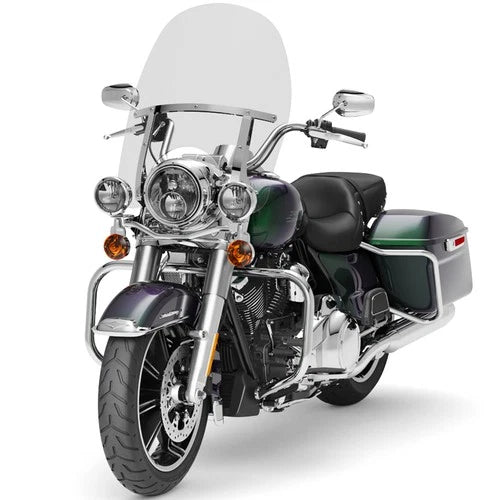 28" Detachable Windshield For Harley Touring Road King CVO 1994-2025 w/ Bracket