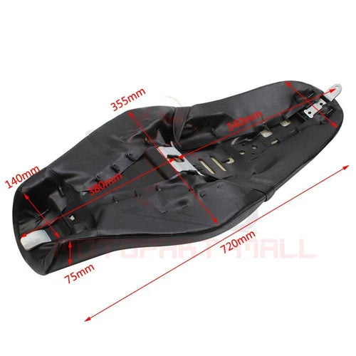 Black Motorcycle Two Up Driver Passenger Seat For Harley Sportster Iron 1200 883