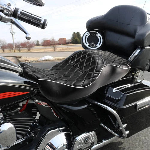 Two-up Passenger Rider Seat For Harley Electra Glide Ultra Classic FLH 1997-2007