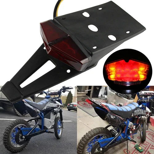 Universal Dirt Enduro Bike Rear LED Fender Brake Tail Light Turn Signal Off-road