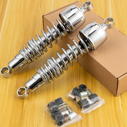 Chrome 13" Coil Overs Shocks Adjustable For Harley Dyna Switchback Super Glide