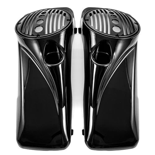 Vivid 8" Speaker Lids w/ Tweeter port ABS For Harley 1994-2013 Touring FLHT FLTR