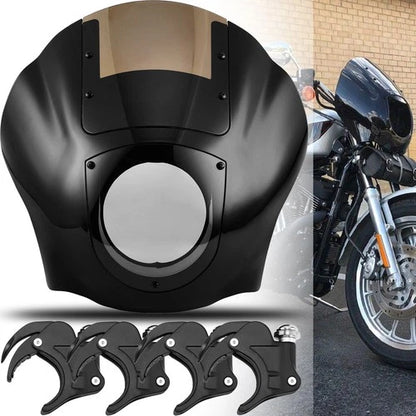 Quarter Fairing & Windshield & 49mm Clamps For Harley Street-Bob FXBBS 2018-2025