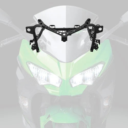 Front Headlight Assembly & Stay Fairing Bracket For Kawasaki Ninja 400 2018-2025