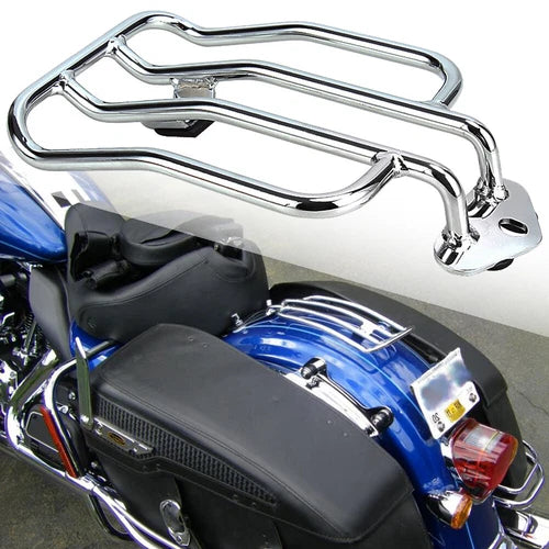 Chrome Rear Fender Luggage Rack Mount Solo Seat For Harley Sportster XL 883 1200