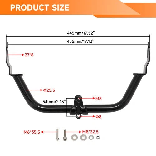 Gloss Black Fairing Support Bracket Fit For Harley Touring Road Glide 2015-2025
