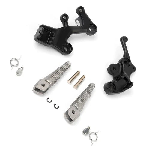 Front Driver FootPegs Bracket Kit Fit For Kawasaki Kawasaki Ninja 400 2018-2024