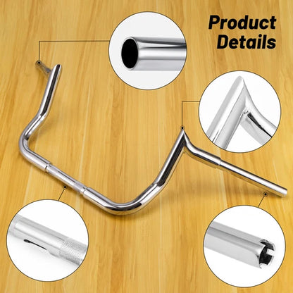 10" Meathook Monkey Bar Ape Handlebars For Harley Bagger Electra & Street Glide
