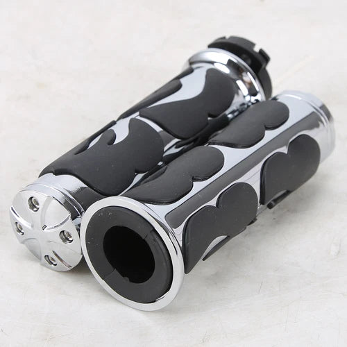 1" Motorcycle Handlebar Hand Grips For Harley Touring Road Glide Softail Custom
