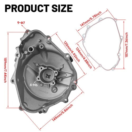 Engine Crankcase Stator Cover &Gasket For Honda CBR600 F4I 2001-2006 02 03 04 05