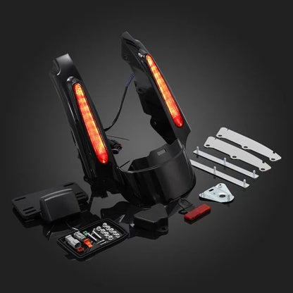 Rear Fender Fascia Set Led light For Harley Road King Street Electra Glide 09-13