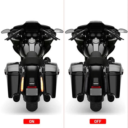 Rear Fender Fascia Set W/ Led light Fit For Harley Touring Electra Glide 2009-13