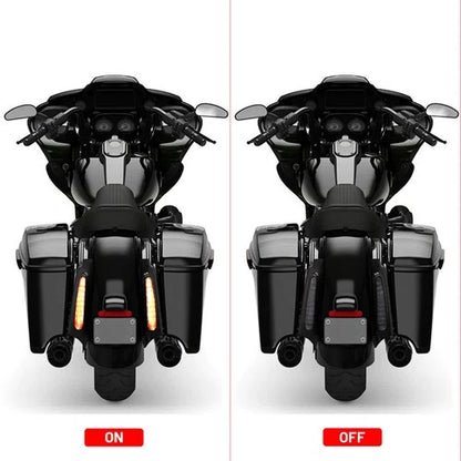 Rear Fender Fascia Set W/ Led light Fit For Harley Touring Electra Glide 2009-13
