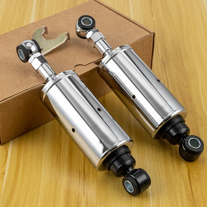 Chrome Adjustable Lowering Shocks For 1989-1999 Harley Softail FLST FXST Fatboy