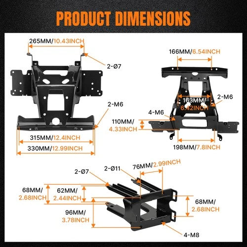 For Harley 2015-2025 Road Glide FLTR Model Fairing Radio & Frame Support Bracket