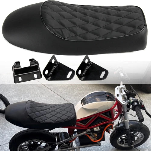 Motorcycle Cafe Racer Seat Hump Saddle For Harley Honda Suzuki Kawasaki Yamaha