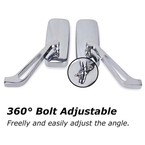 1 Pair Motorcycle Rearview Mirrors for Harley Touring Road King Electra Glide