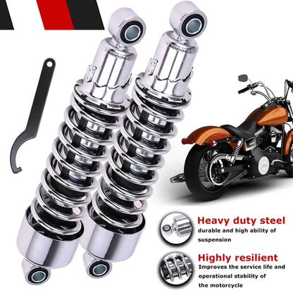 11.75" Chrome Rear Shock Absorber For Harley Road King Street Electra Tour Glide