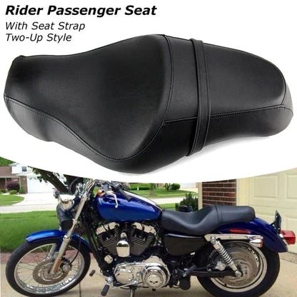 Motorcycle Driver Passenger Two Up Seat For Harley Sportster XL 883 1200 72 Iron