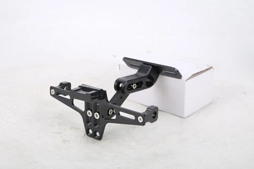 Black Universal Motorcycle Tail Tidy Fender LED Light License Plate Holder