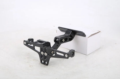 Black Universal Motorcycle Tail Tidy Fender LED Light License Plate Holder
