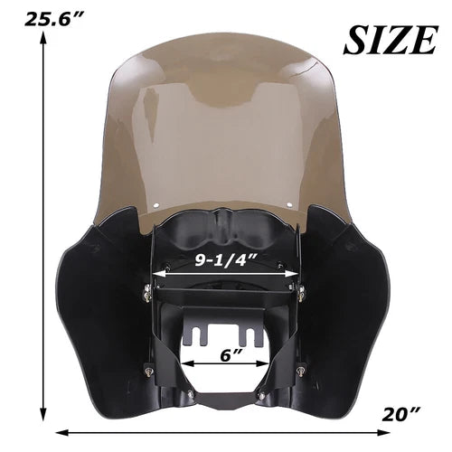 Front Fairing 15" Windshield For Harley Dyna Switchback Wide Super Glide T-Sport