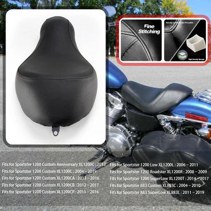 Front Driver Rider Solo Seat For Harley Sportster 883 1200 Iron 48 72 2004-2015
